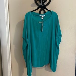DVF Beonica Top Color Parakeet size Large NWT